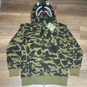 BAPE Shark Green Hoodie
